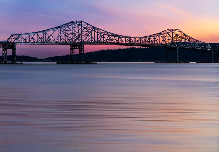 Tappan Zee Bridge Sunset Photograph by Susan Candelario