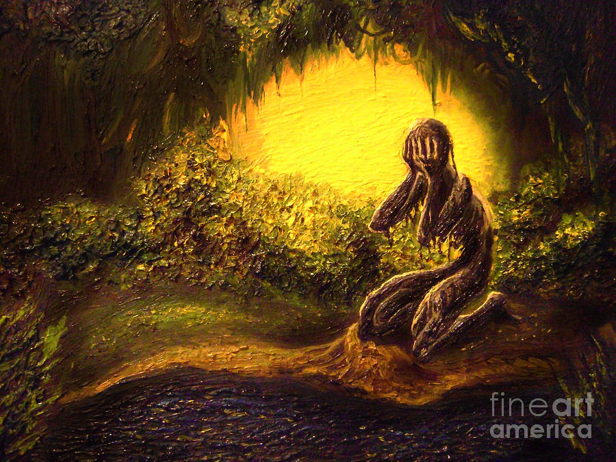 Tar Girl Painting by Alisa Bogodarova Fine Art America