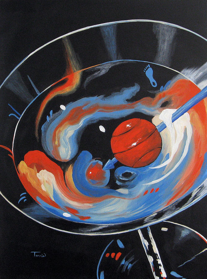 Tar Heel Martini 2011 Painting by Torrie Smiley