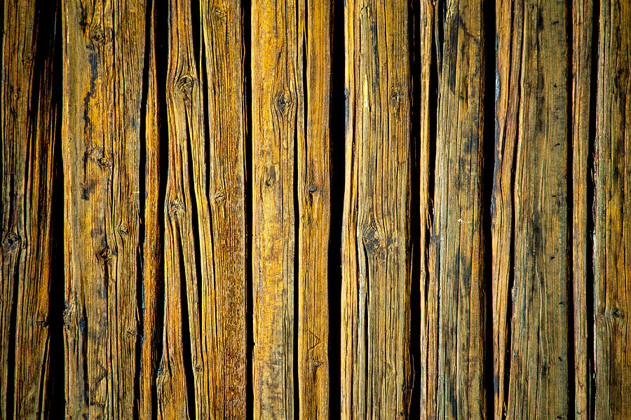 Tar-Treated Wooden Wall Photograph by Hakon Soreide