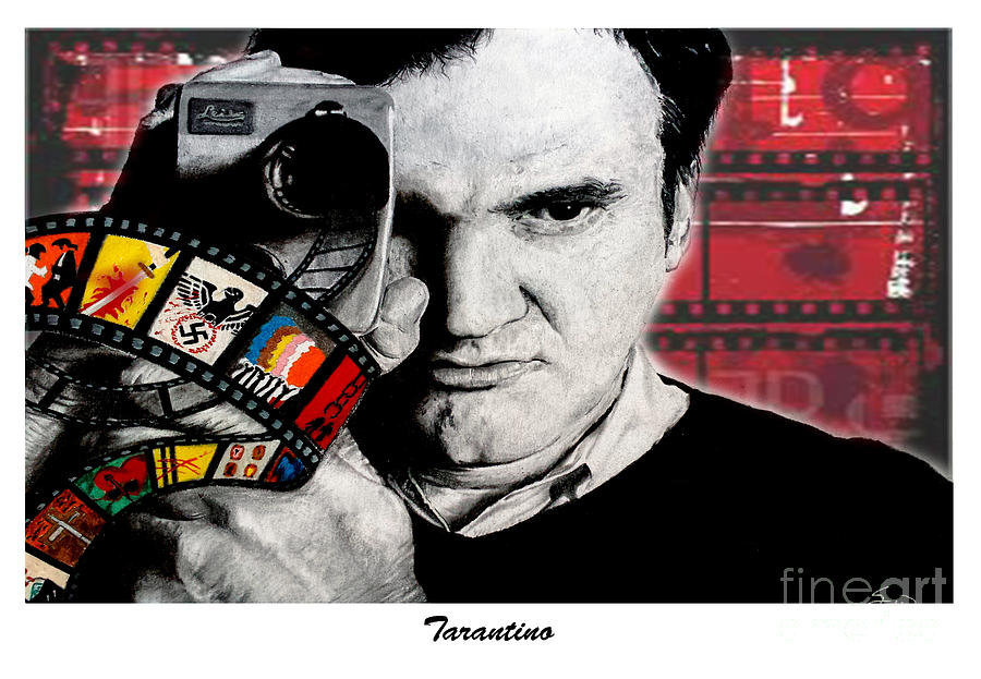 Pulp Fiction Drawing - Tarantino by S G Williams