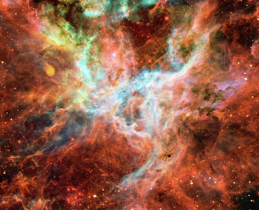 Tarantula Nebula Photograph by Esa/nasa, Eso And Danny Lacrue/science Photo Library