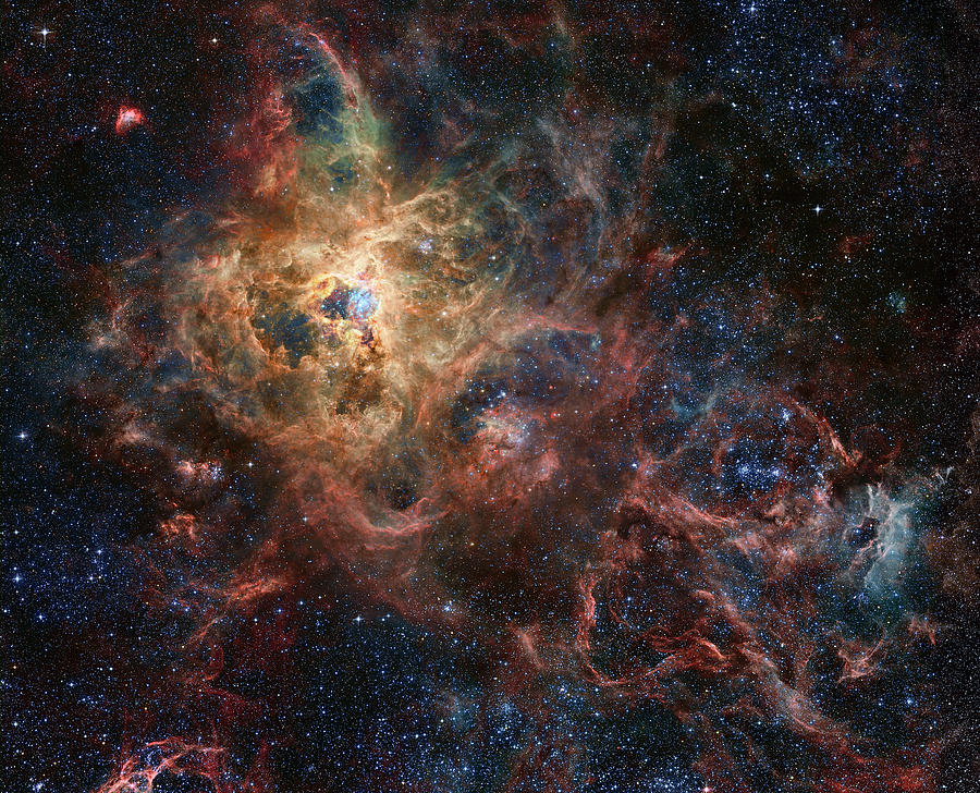 Tarantula Nebula Photograph by Hubble Tarantula Treasury/european Southern Observatories/robert Gendler/roberto Colombari/science Photo Library