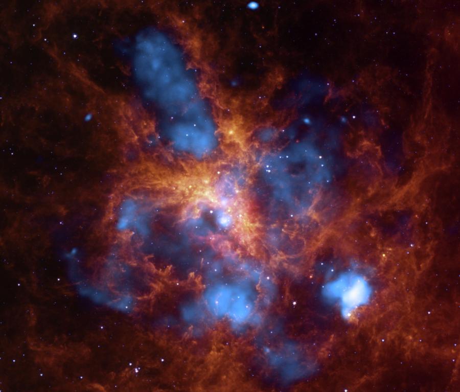 Tarantula Nebula Photograph by Nasa/cxc/psu/jpl/l.townsley Et Al ...