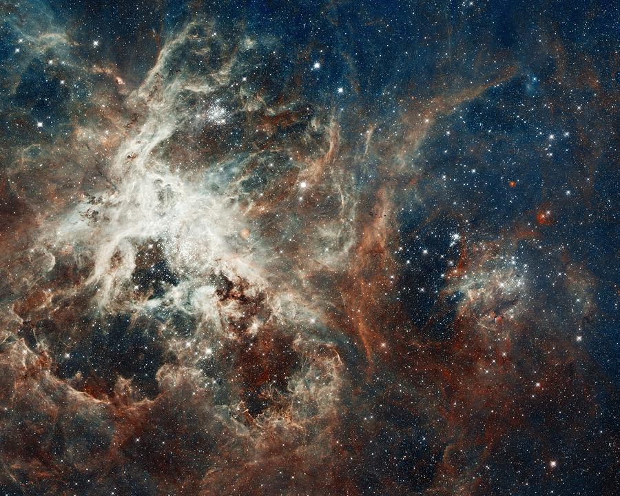 Tarantula Nebula Photograph by Nasa/esa/eso/d. Lennon And E. Sabbi (esa/stsci)/science Photo Library
