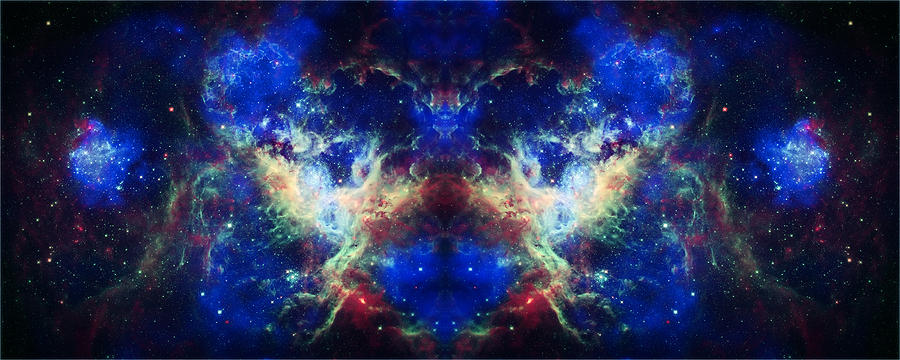 Space Photograph - Tarantula Nebula Reflection by Jennifer Rondinelli Reilly - Fine Art Photography