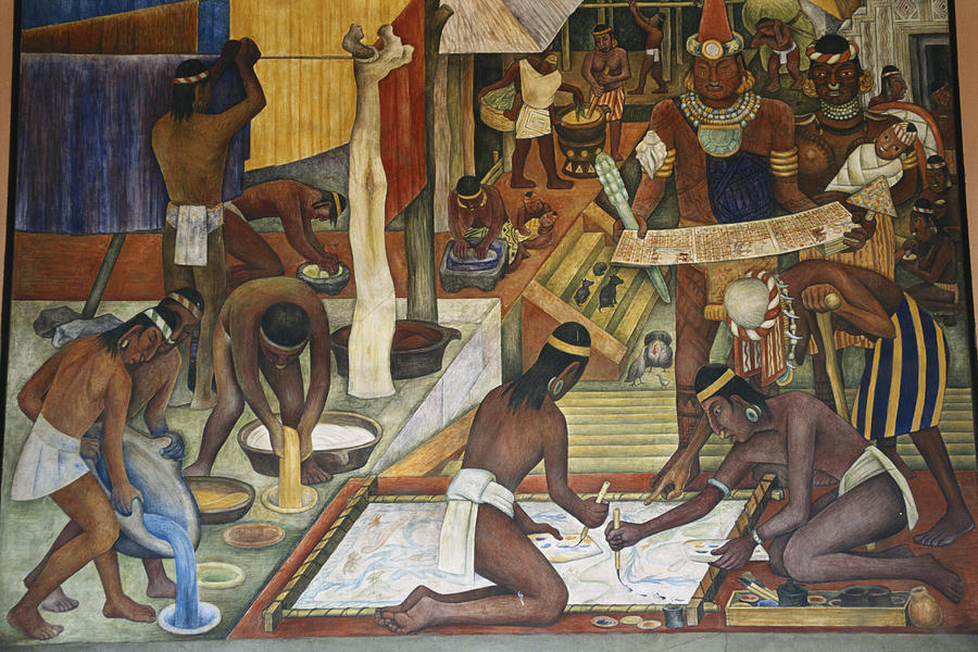 Tarascan Culture By Diego Rivera Painting by C.r. Sharp