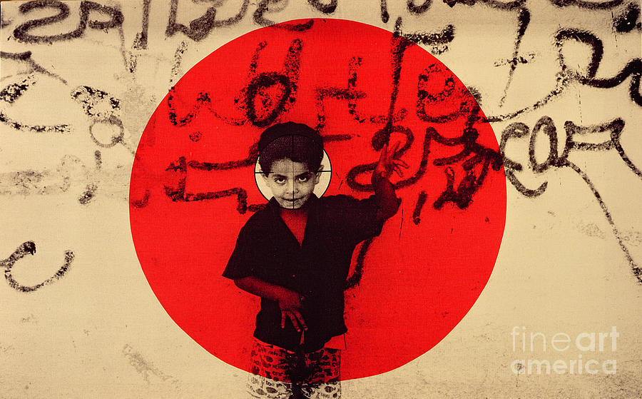 Boy Painting - Target by Laila Shawa