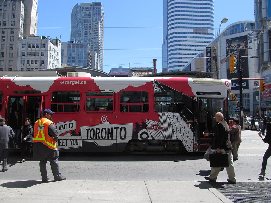 Target Streetcar in Toronto Photograph by Alfred Ng