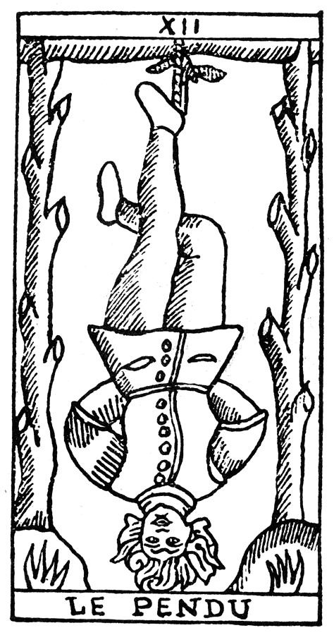 Tarot Card Hanged Man Painting by Granger