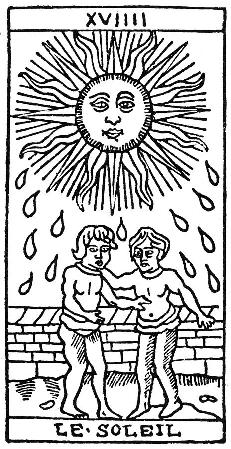 Tarot Card The Sun Painting by Granger
