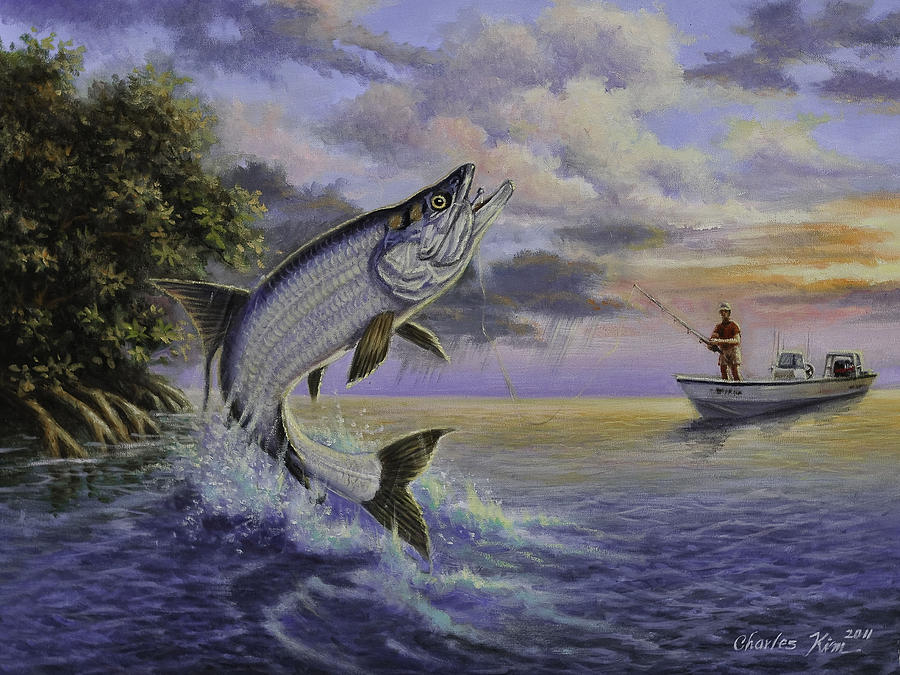 Tarpon fishing. by Charles Kim