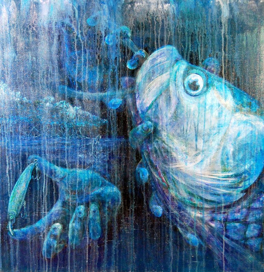 Fish Painting - Tarpon Flats by Ashley Kujan