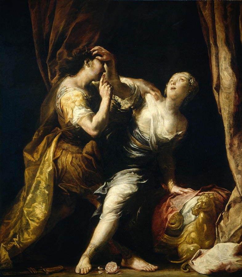 Tarquin and Lucretia Painting by Giuseppe Maria Crespi