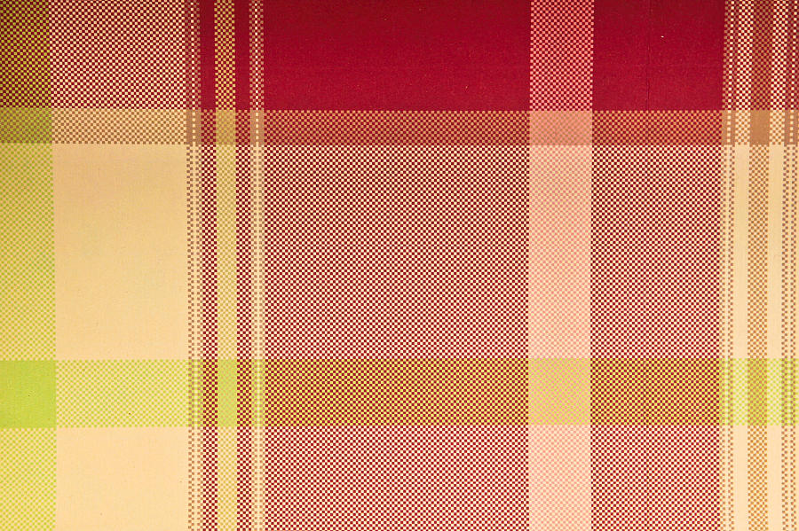 Abstract Photograph - Tartan cloth by Tom Gowanlock