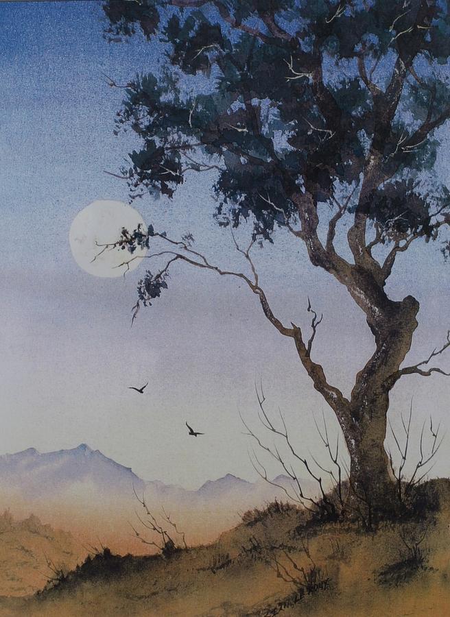 Tasmanian Moon Painting by David Clode