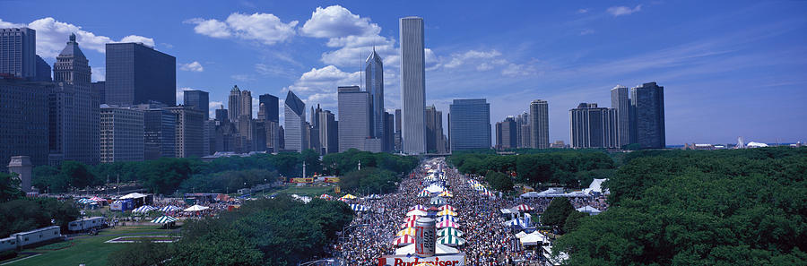 Grant Park Photograph - Taste Of Chicago Chicago Il by Panoramic Images