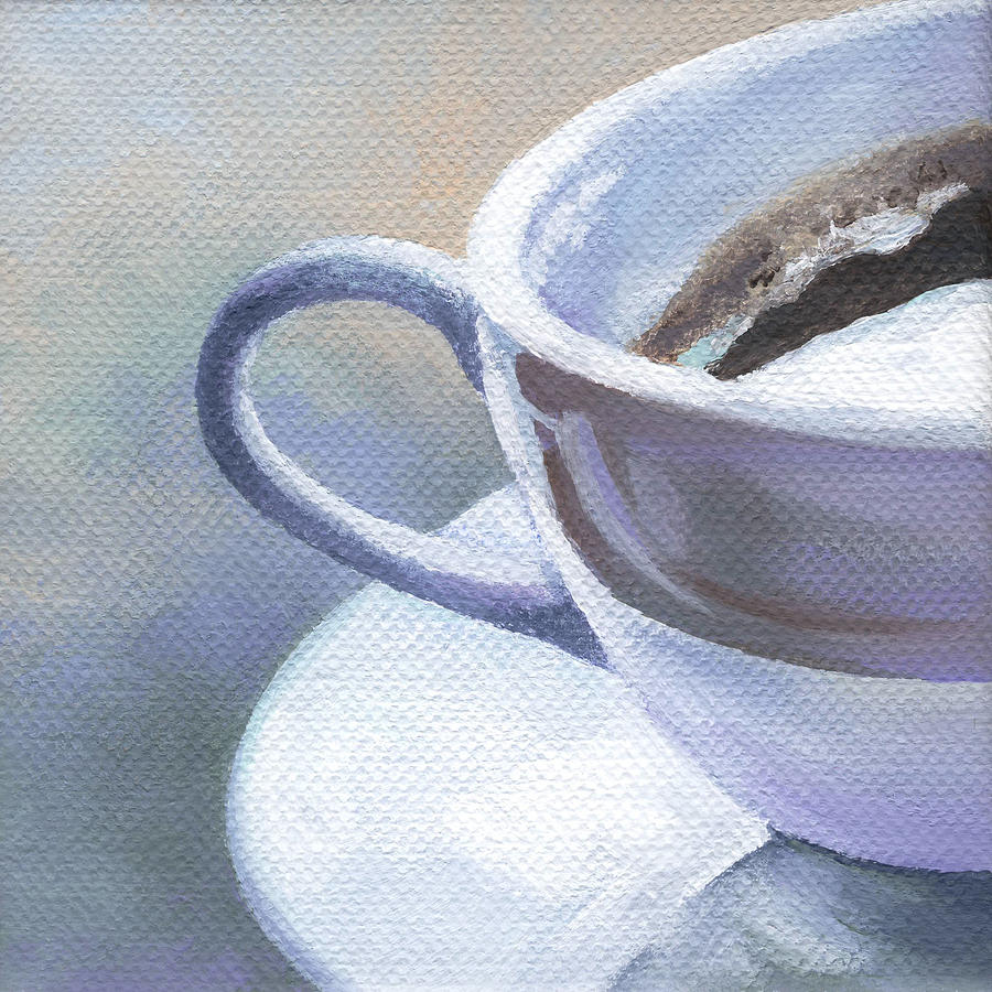 Coffee Painting - Taste of Morning by Natasha Denger