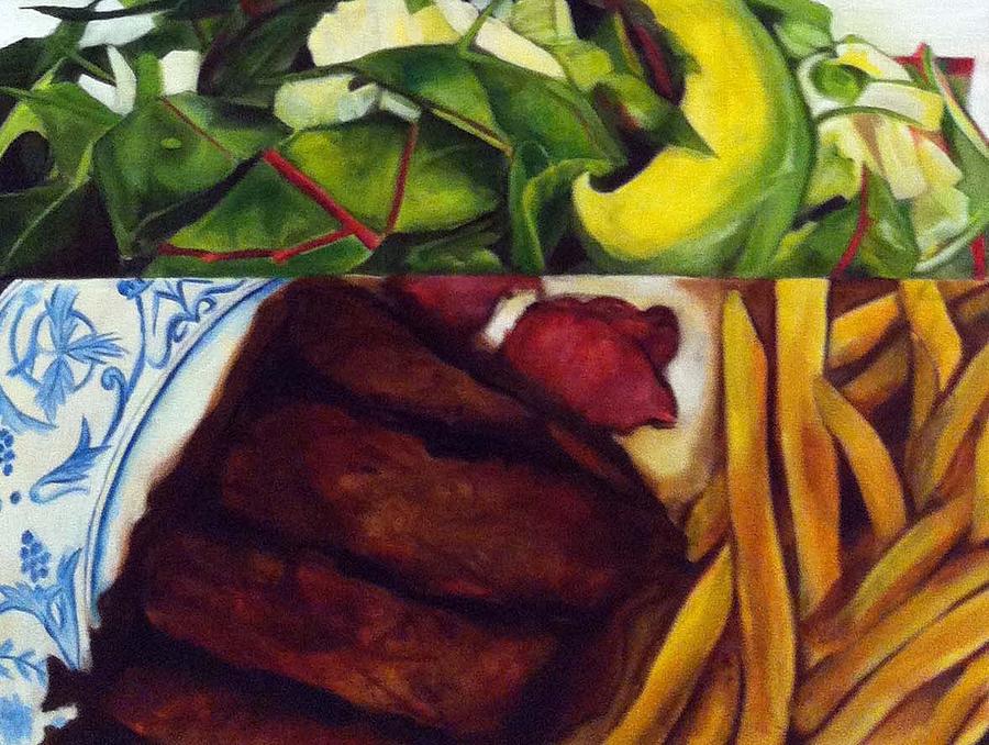 Lettuce Painting - Taste by Violet Loy