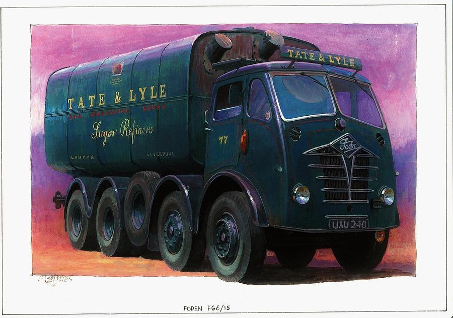 Transportation Painting - Tate and Lyle Foden. by Mike Jeffries
