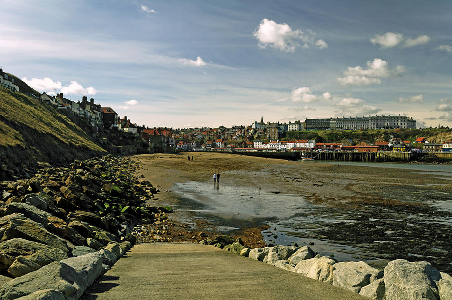 Tate Hill Sands from the Slipway - Whitby Photograph by Rod Johnson