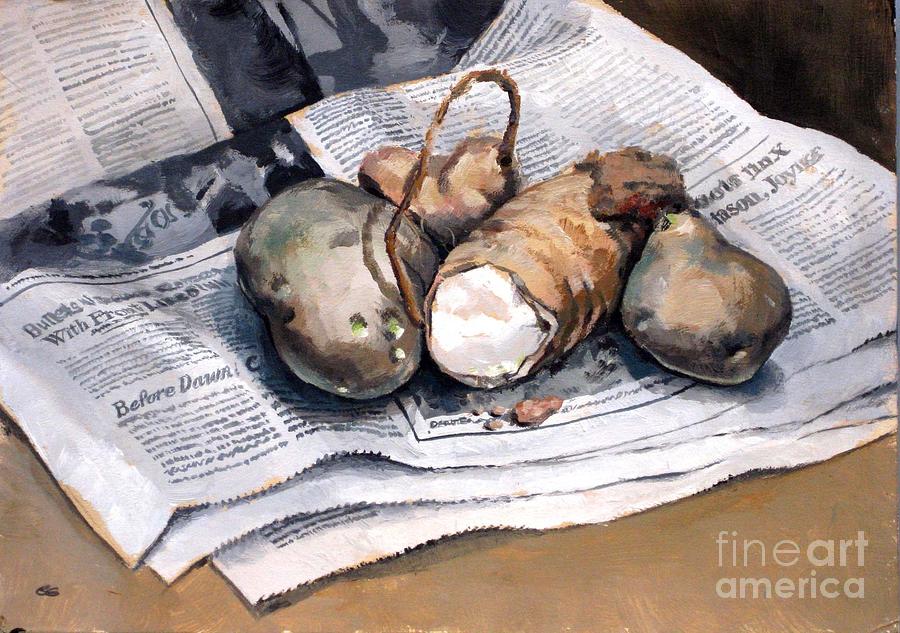 Taters Painting by Bob  George