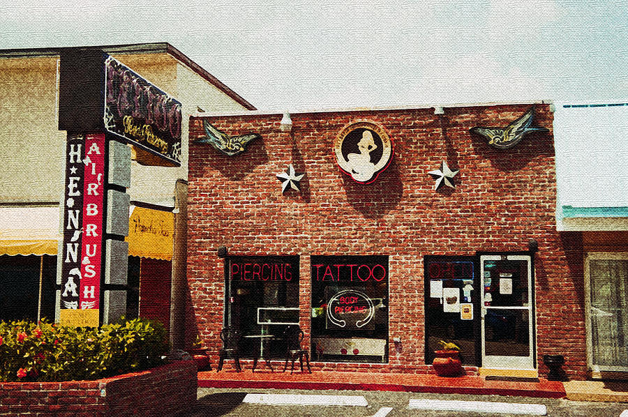 Tattoo Shop Photograph by Laurie Perry