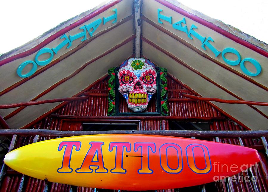 Sign Photograph - Tattoo Sign  by John Malone