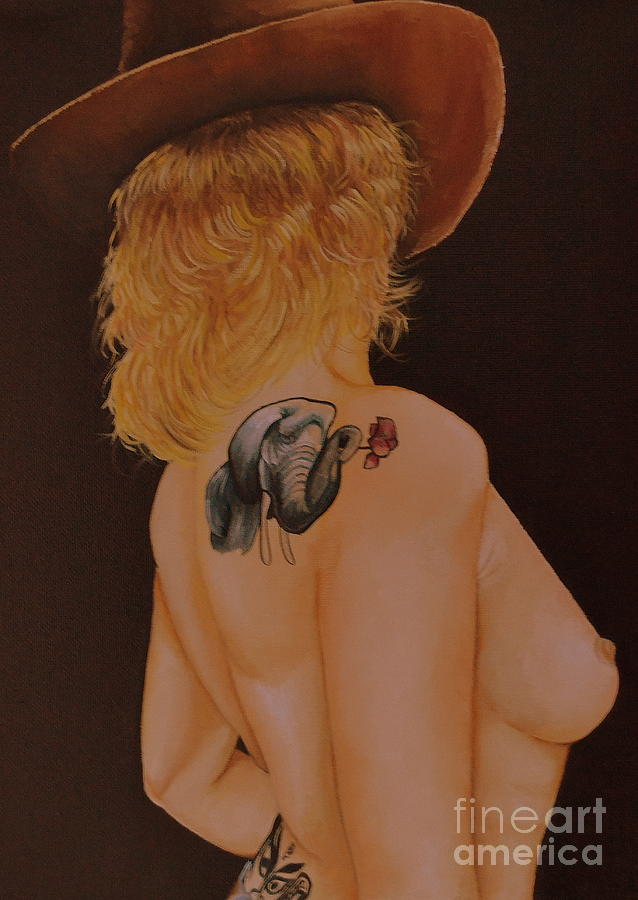Tattooed Nude Painting by Martin Schmidt
