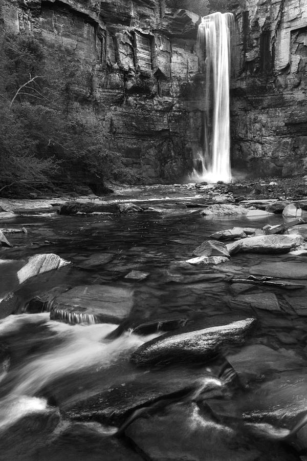 Waterfall Photograph - Taughannock Black And White by Bill Wakeley