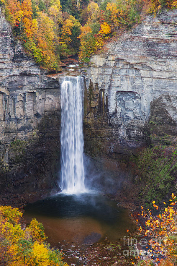 Fall Photograph - Taughannock Falls In Autumn by Michele Steffey