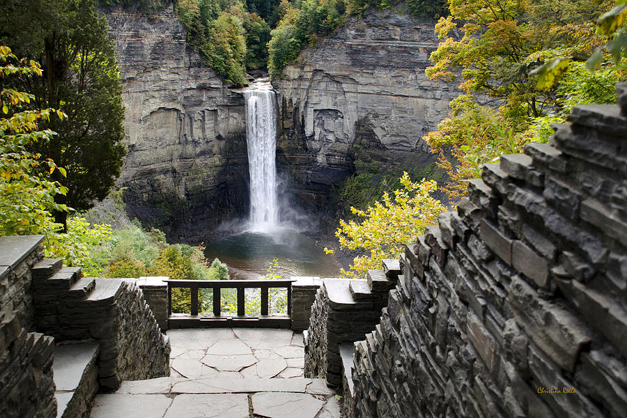 Waterfall Photograph - Taughannock Falls Overlook by Christina Rollo