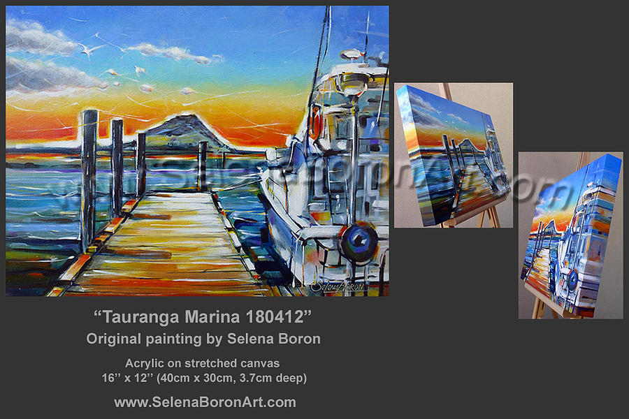 Tauranga Marina 180412 Comp Painting by Selena Boron