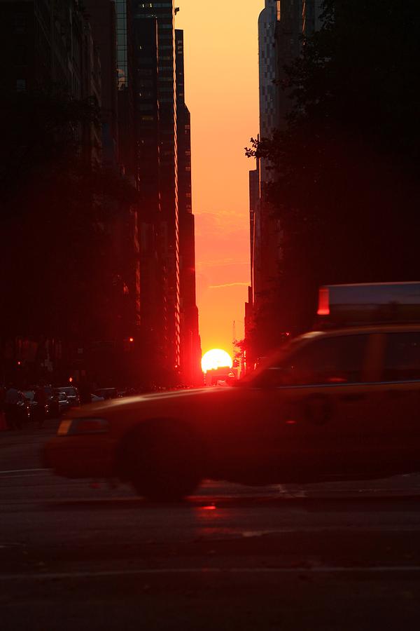 Sunset Photograph - Taxi by Catie Canetti