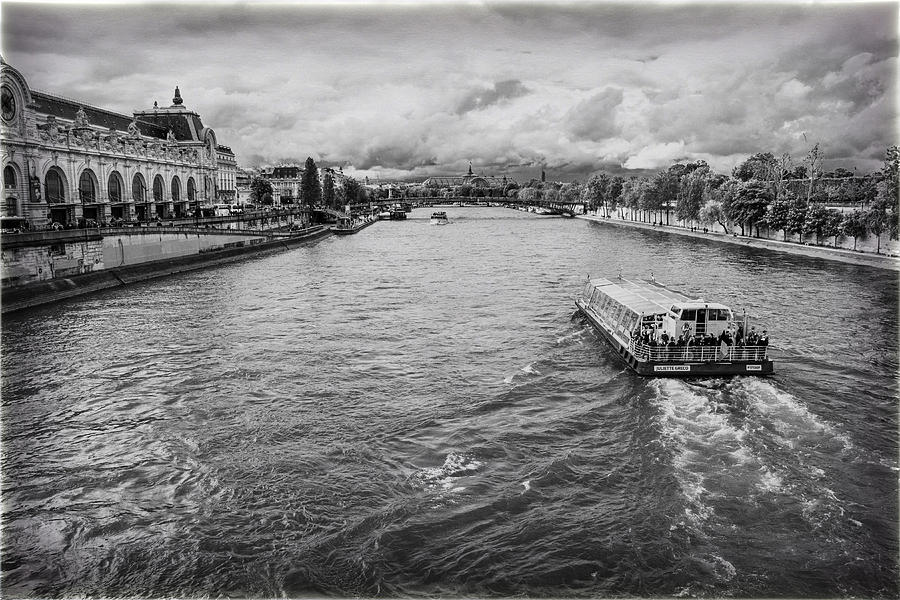 Architecture Photograph - Taxi Down the Seine by Georgia Clare