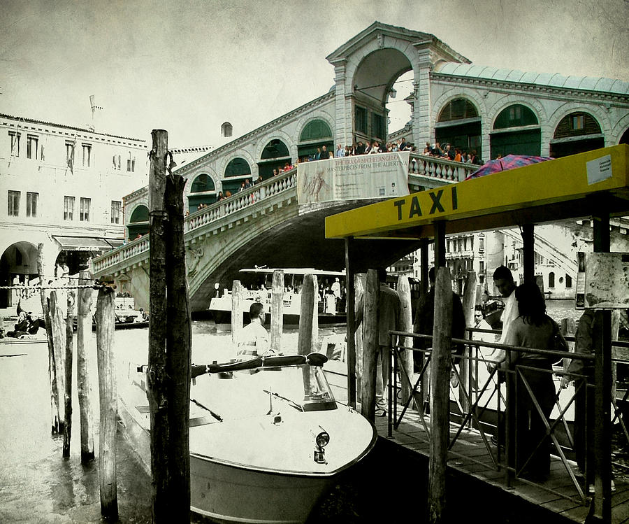 Athlete Photograph - Taxi Venice Italy Style by Brian Reaves