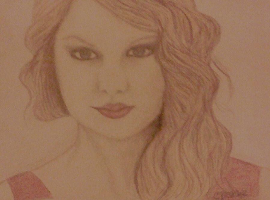 Taylor Swift Drawing by Christy Saunders Church