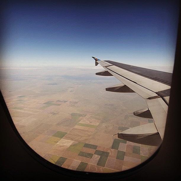 Airplane Photograph - #tbt #flying Over The Midwest #flight by Doug Michaels