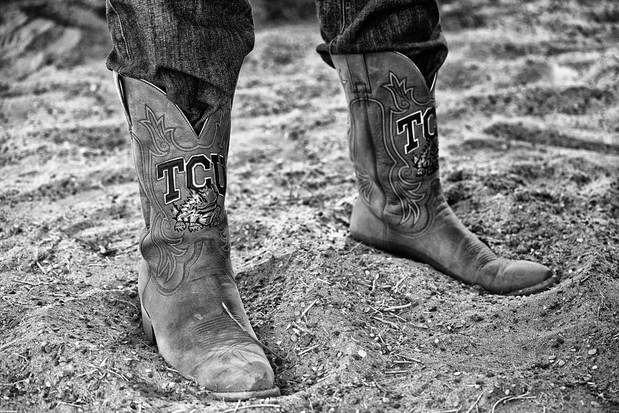 Texas Christian University Photograph - TCU Boots by Barrett Campbell