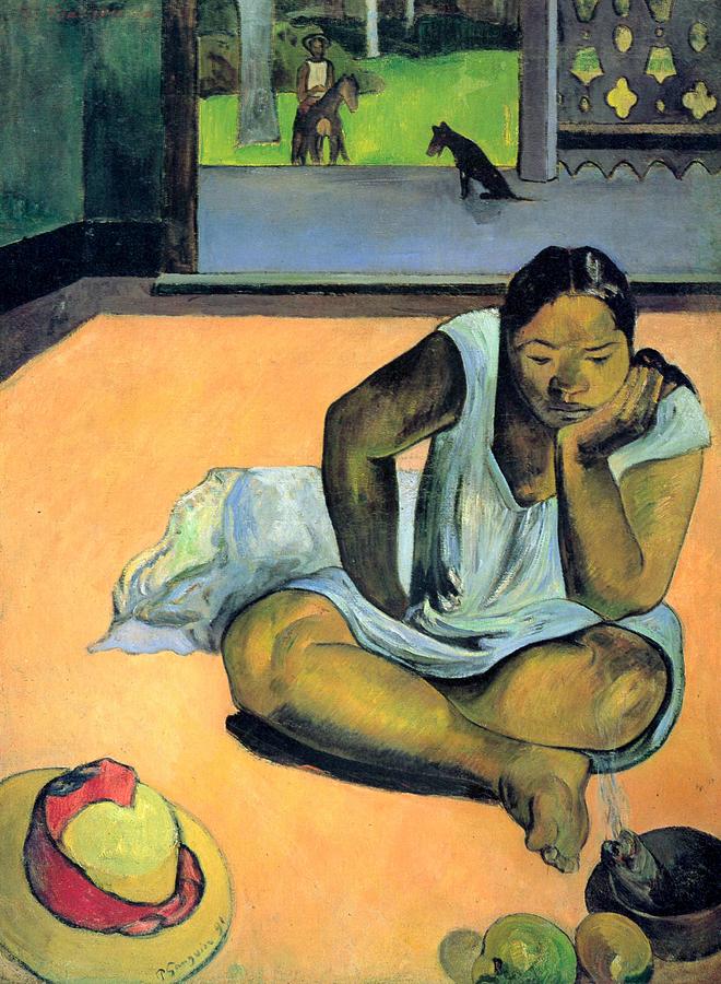 Te Faaturuma Painting by Paul Gauguin