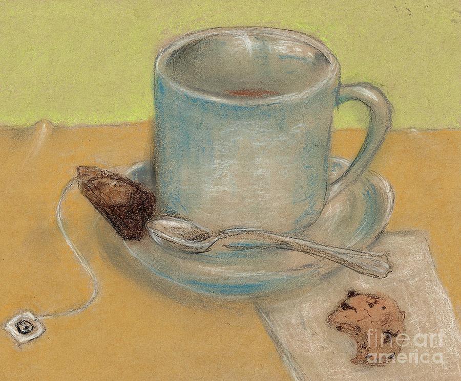 Tea And Chocolate Chips Drawing by PJ Lewis