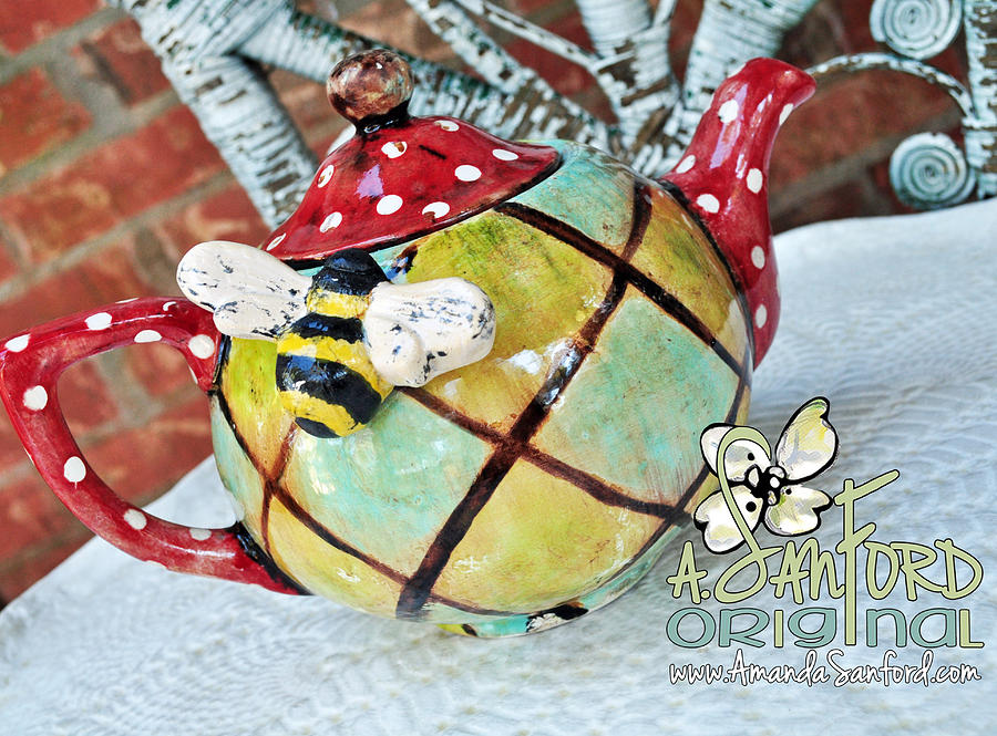 Tea and Honey Ceramic Art by Amanda Sanford