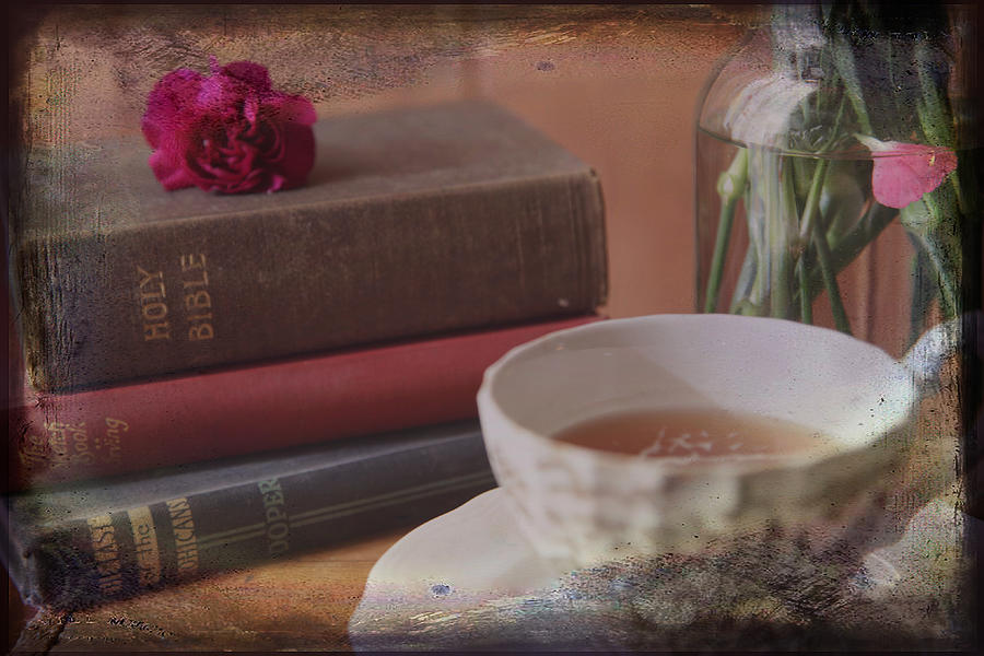 Tea and Verses Photograph by Toni Hopper