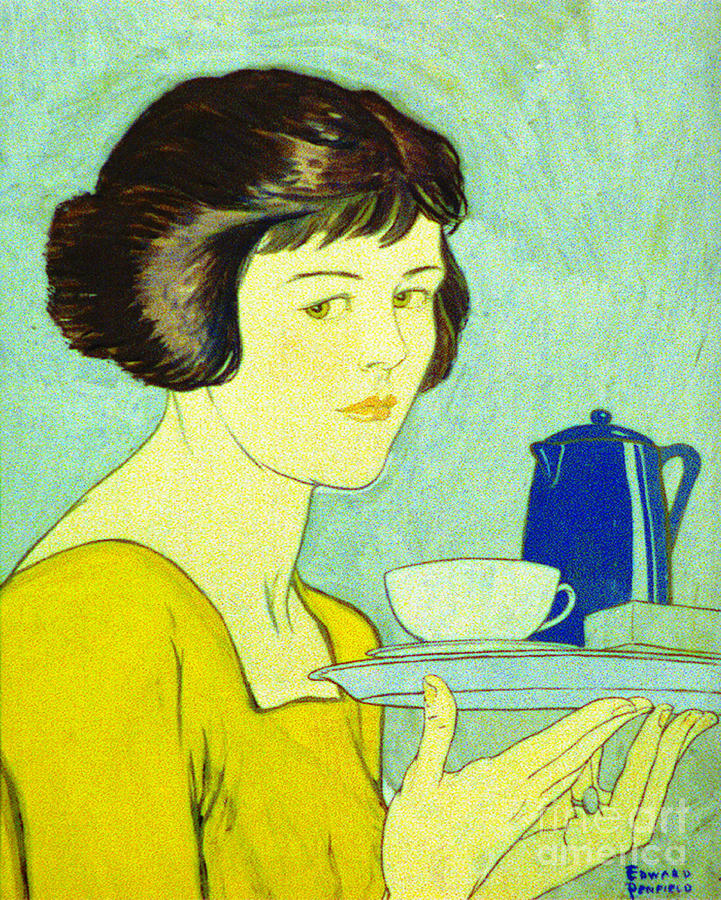 Tea for One 1884 Drawing by Padre Art