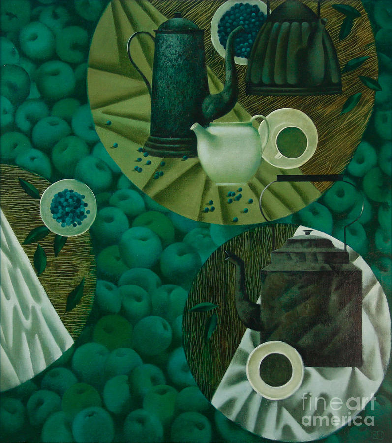 Still Life Painting - Tea Party In The Garden by Nadia Egorova