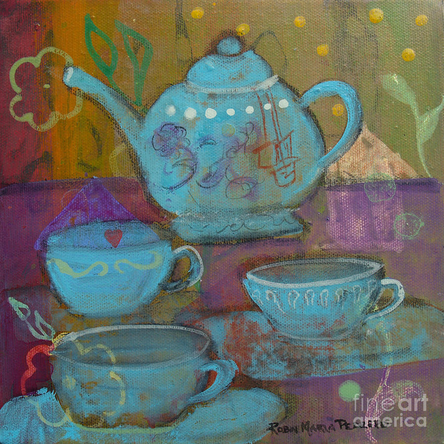 Tea Spot Painting by Robin Pedrero