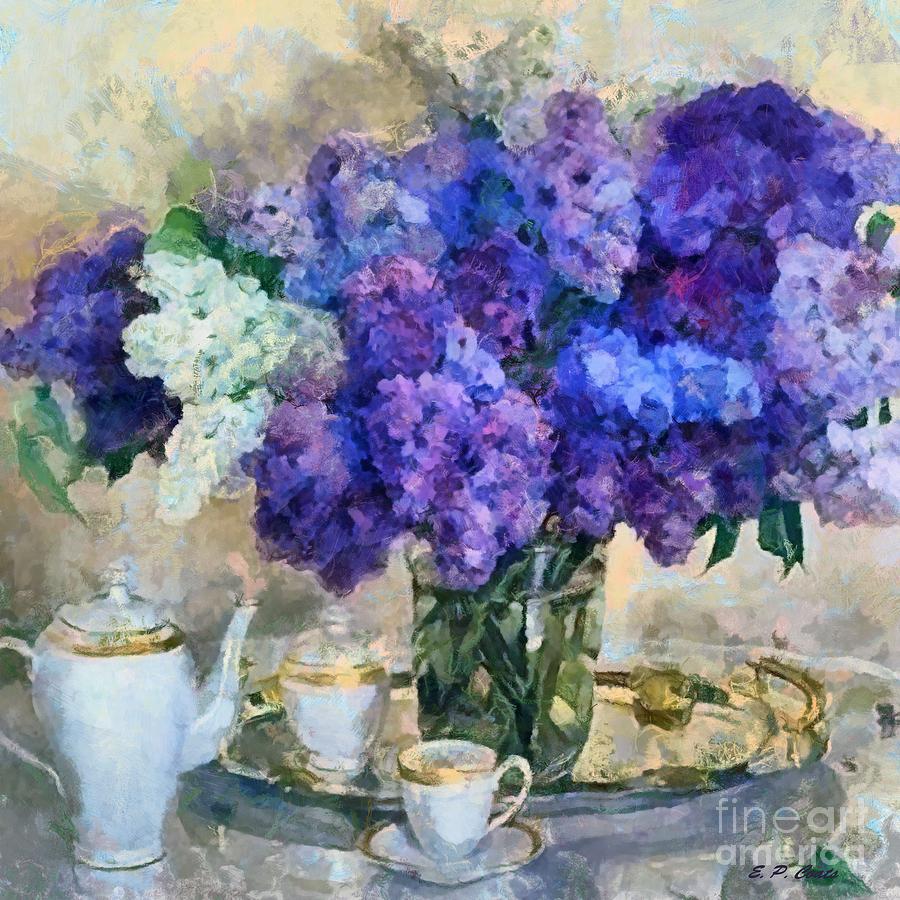 Tea Time Painting by Elizabeth Coats - Fine Art America