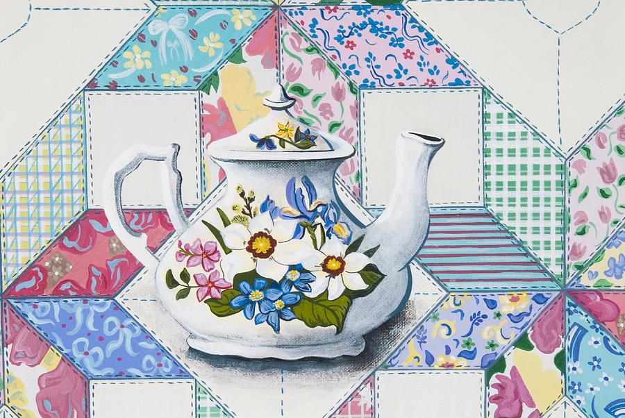 Tea Time Painting by Jennifer Lake