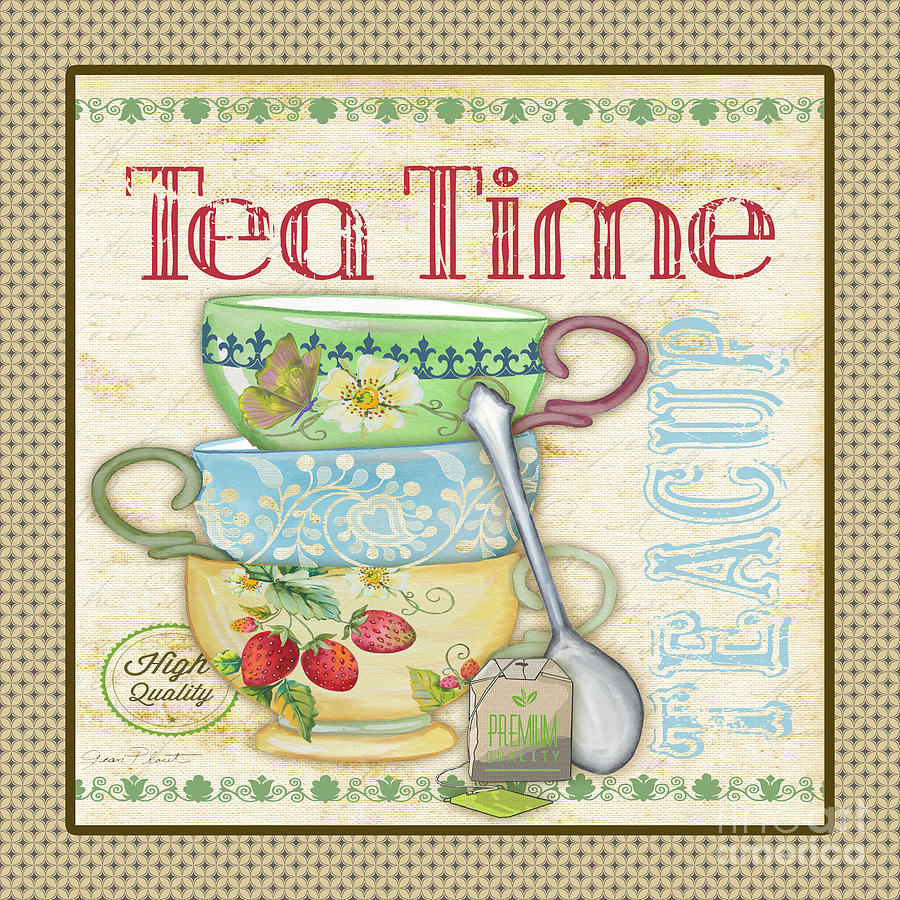 Tea Time-JP2572 Digital Art by Jean Plout
