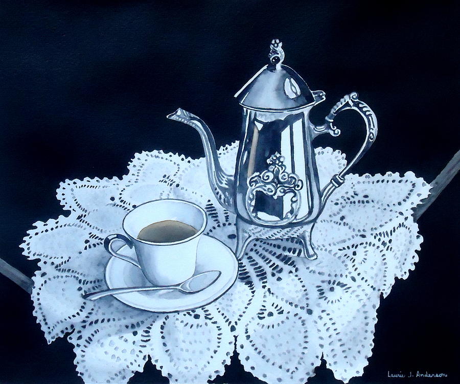 Tea Painting - Tea Time by Laurie Anderson